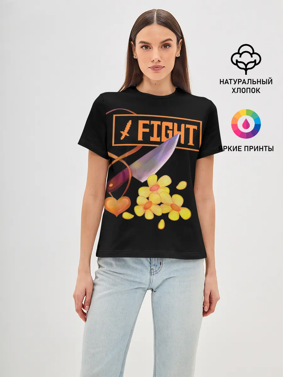 Женская базовая футболка / FIGHT