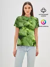 Женская базовая футболка / Неоновый базилик