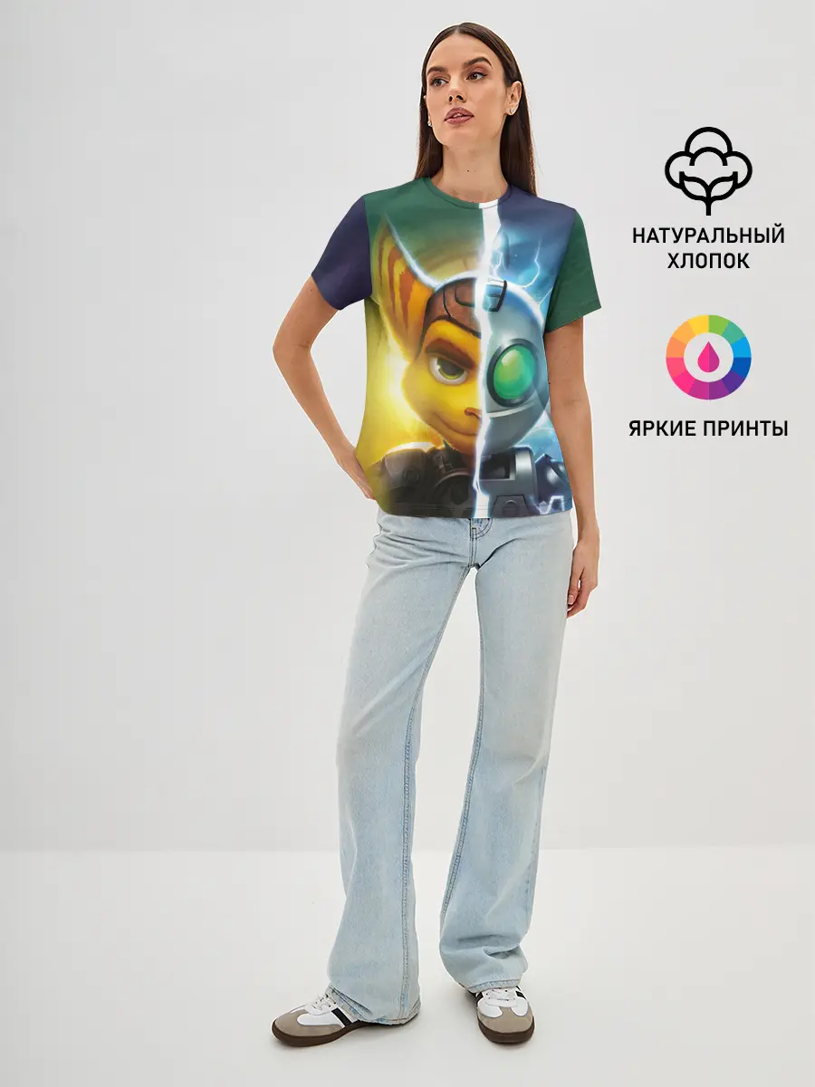 Женская базовая футболка / Рэтчет и Кланr