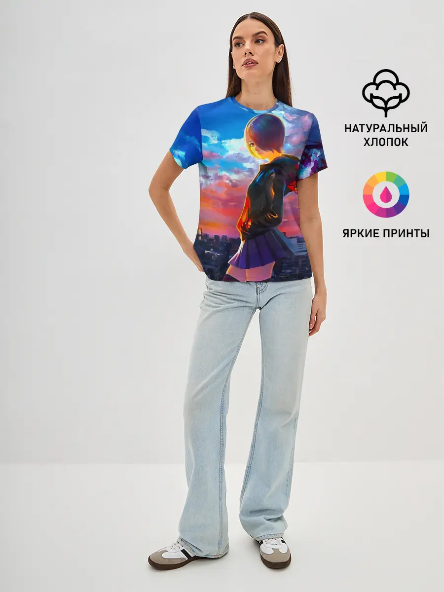 Женская базовая футболка / Токийский гуль