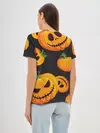 Женская базовая футболка / Весёлые тыквы
