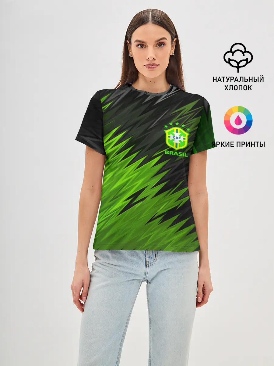 Женская базовая футболка / Сборная Бразилии