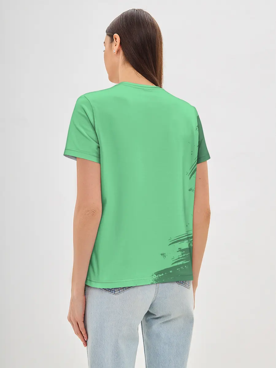 Женская базовая футболка / Танджиро Камадо Kimetsu no Yaiba