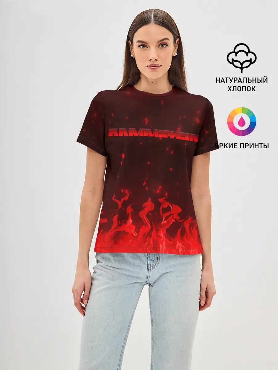 Женская базовая футболка / Rammstein