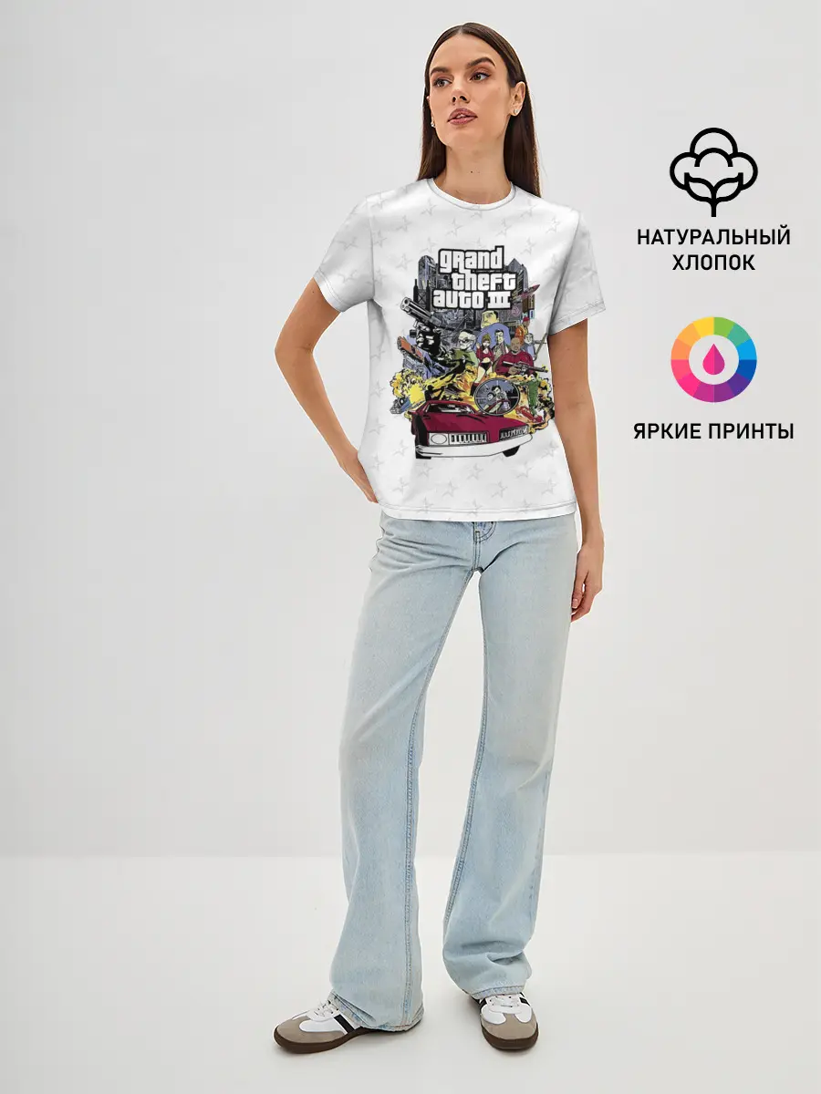 Женская базовая футболка / Grand Theft Auto iii