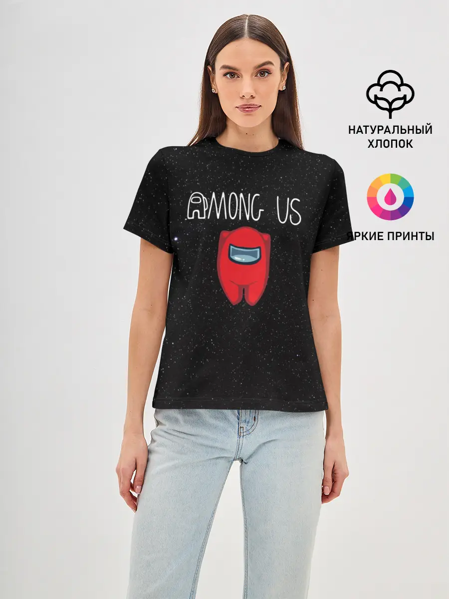Женская базовая футболка / Among us