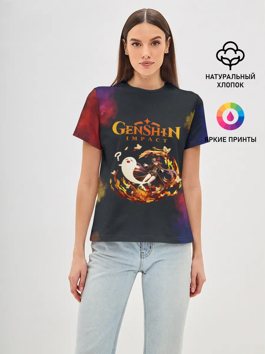 Женская базовая футболка / Genshin Impact | Геншин Импакт