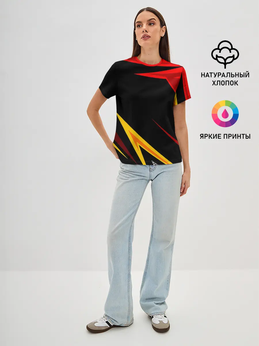 Женская базовая футболка / Уникальные линии