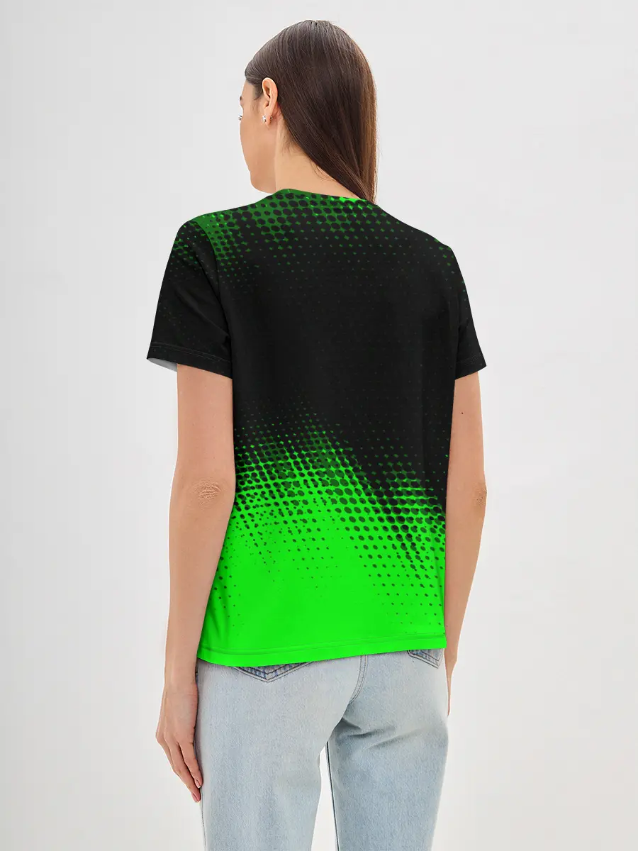 Женская базовая футболка / Древний Указатель - Полутона