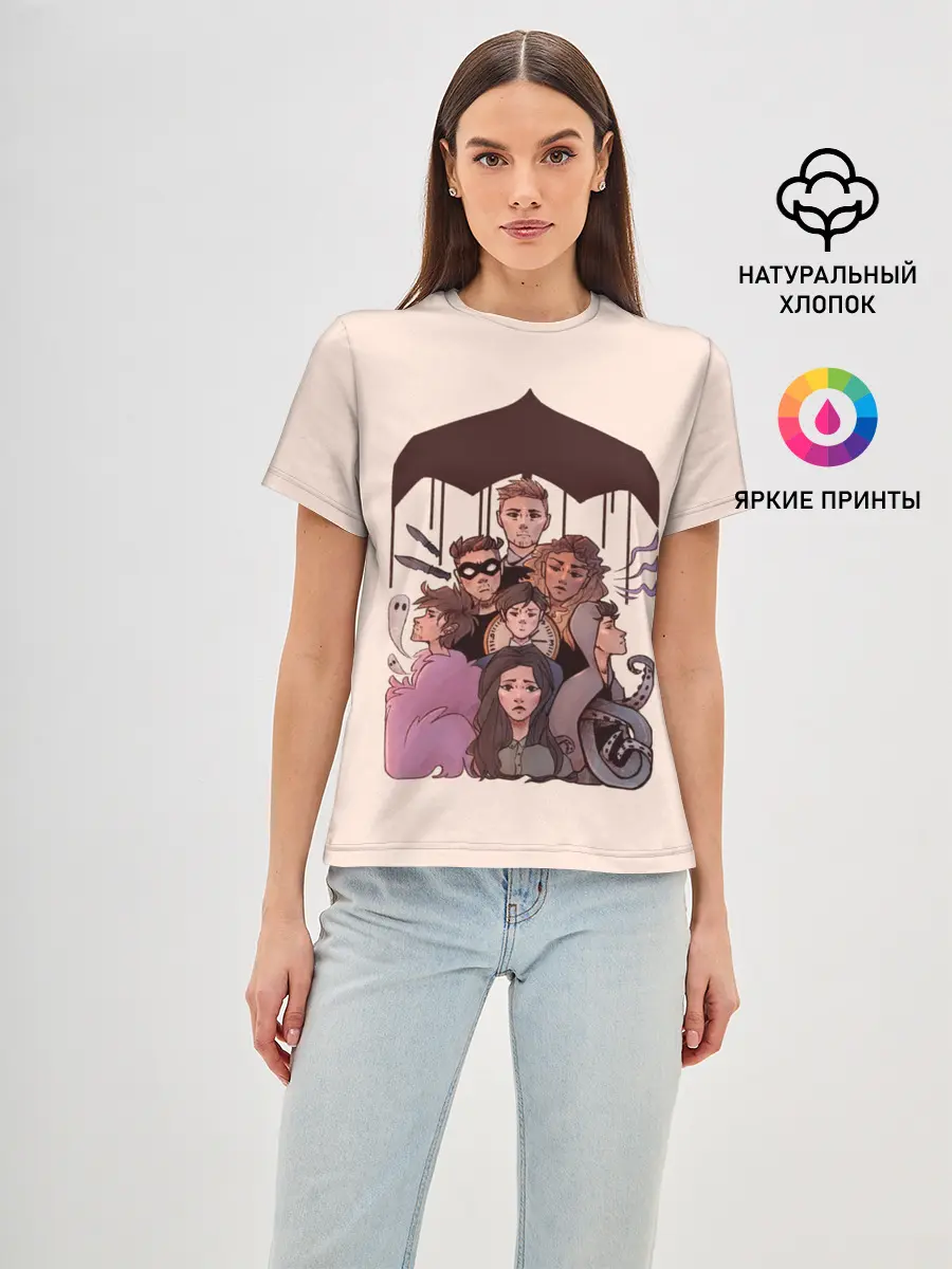 Женская базовая футболка / Семья вместе