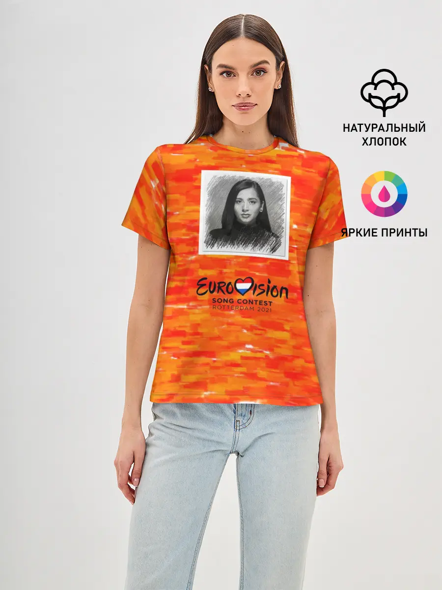 Женская базовая футболка / Евровидение 2021 $