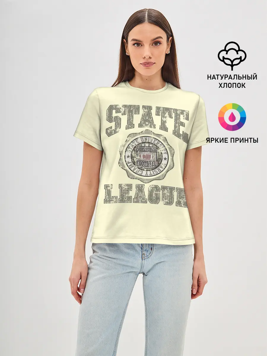 Женская базовая футболка / State League
