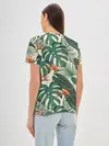 Женская базовая футболка / Тропический паттерн
