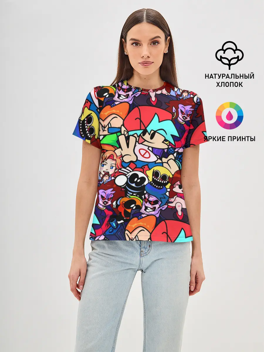 Женская базовая футболка / Friday Night Funkin