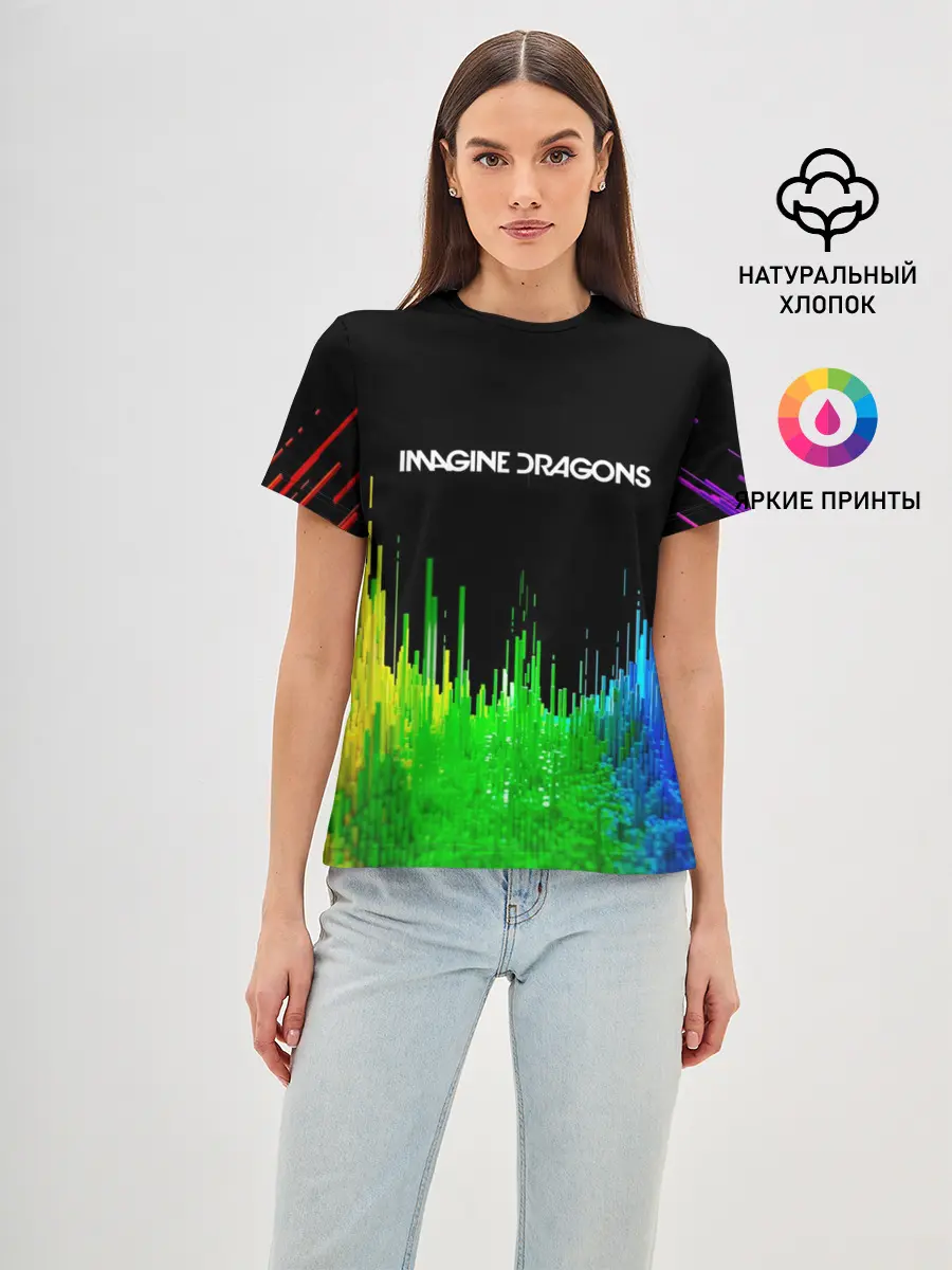 Женская базовая футболка / IMAGINE DRAGONS
