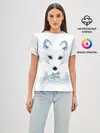 Женская базовая футболка / Полярная Лиса