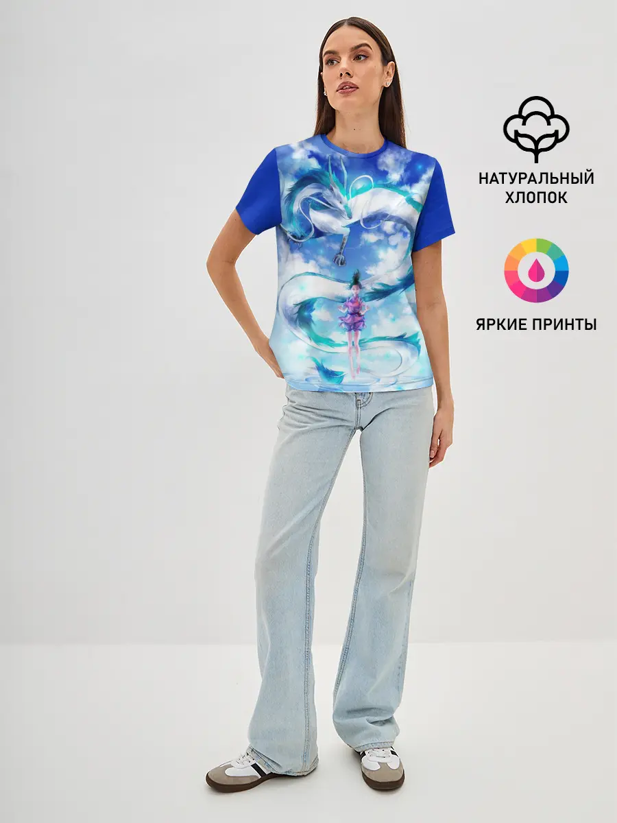 Женская базовая футболка / Унесенные призраками_7