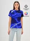 Женская базовая футболка / СИНИЕ МОЛНИИ