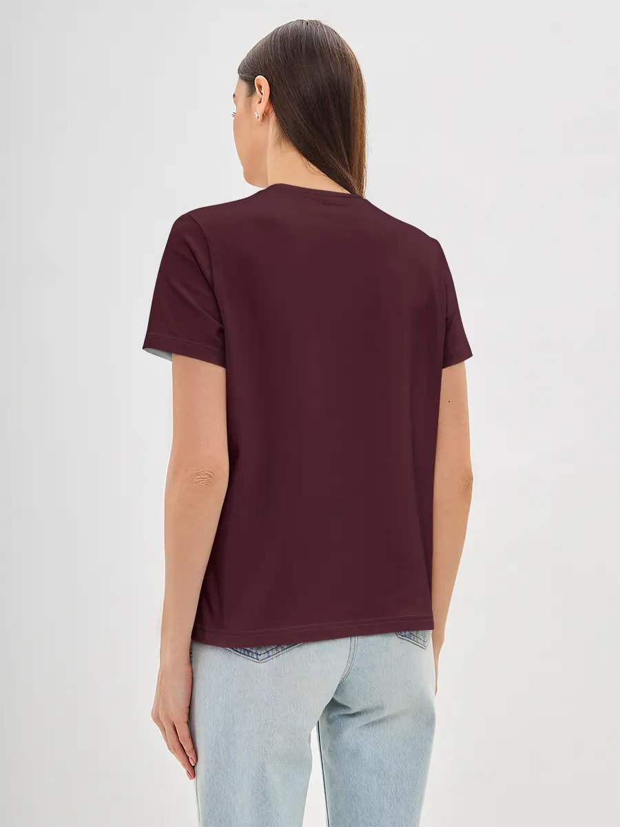 Женская базовая футболка / Роза