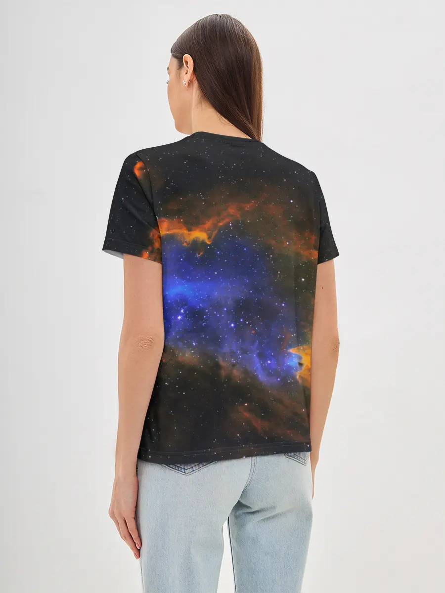 Женская базовая футболка / ВСЕЛЕННАЯ ИЗ ЗВЕЗД
