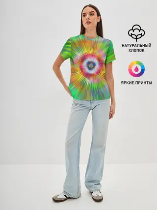 Женская базовая футболка / Тропичный Бум!