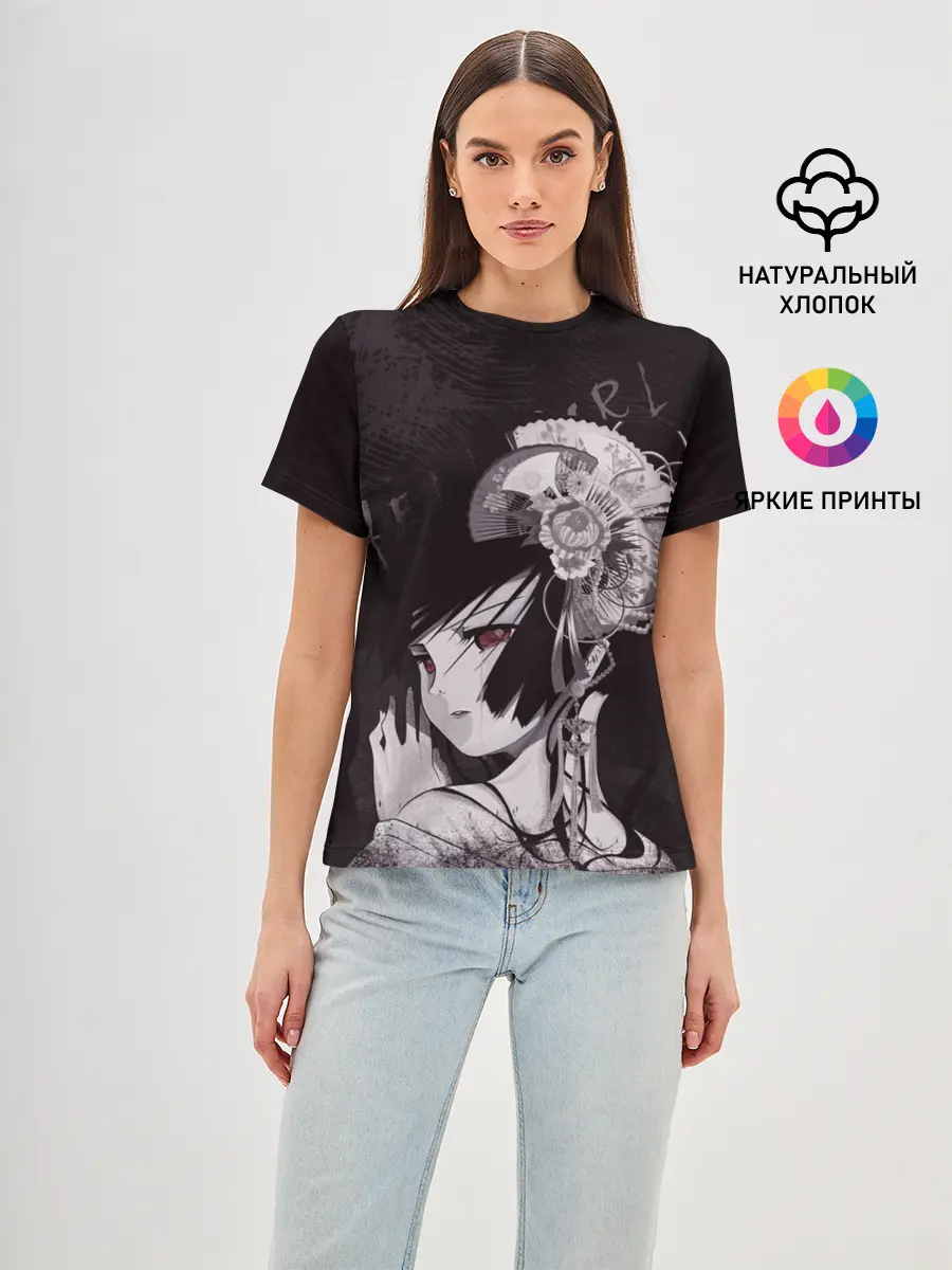 Женская базовая футболка / Адская девочка Энма Ай