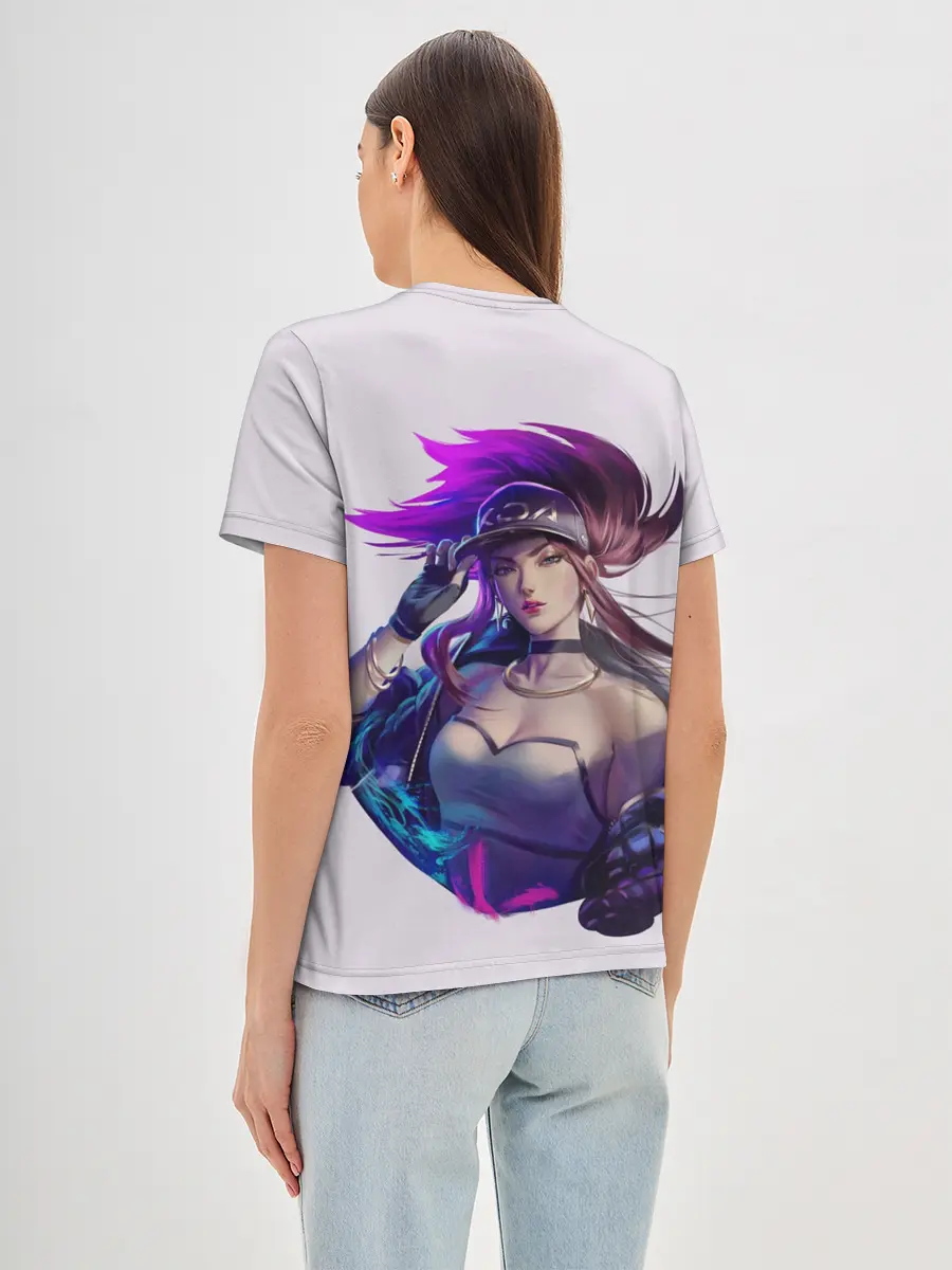 Женская базовая футболка / KDA Akali