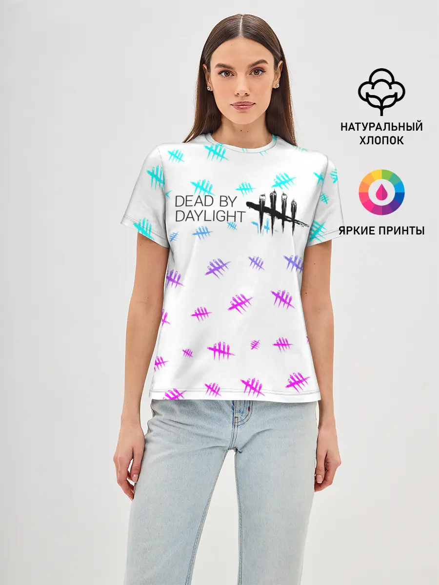 Женская базовая футболка / DEAD BY DAYLIGHT