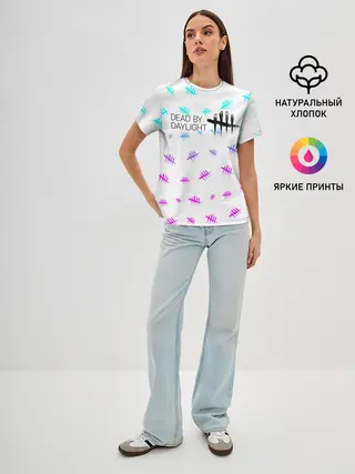 Женская базовая футболка / DEAD BY DAYLIGHT