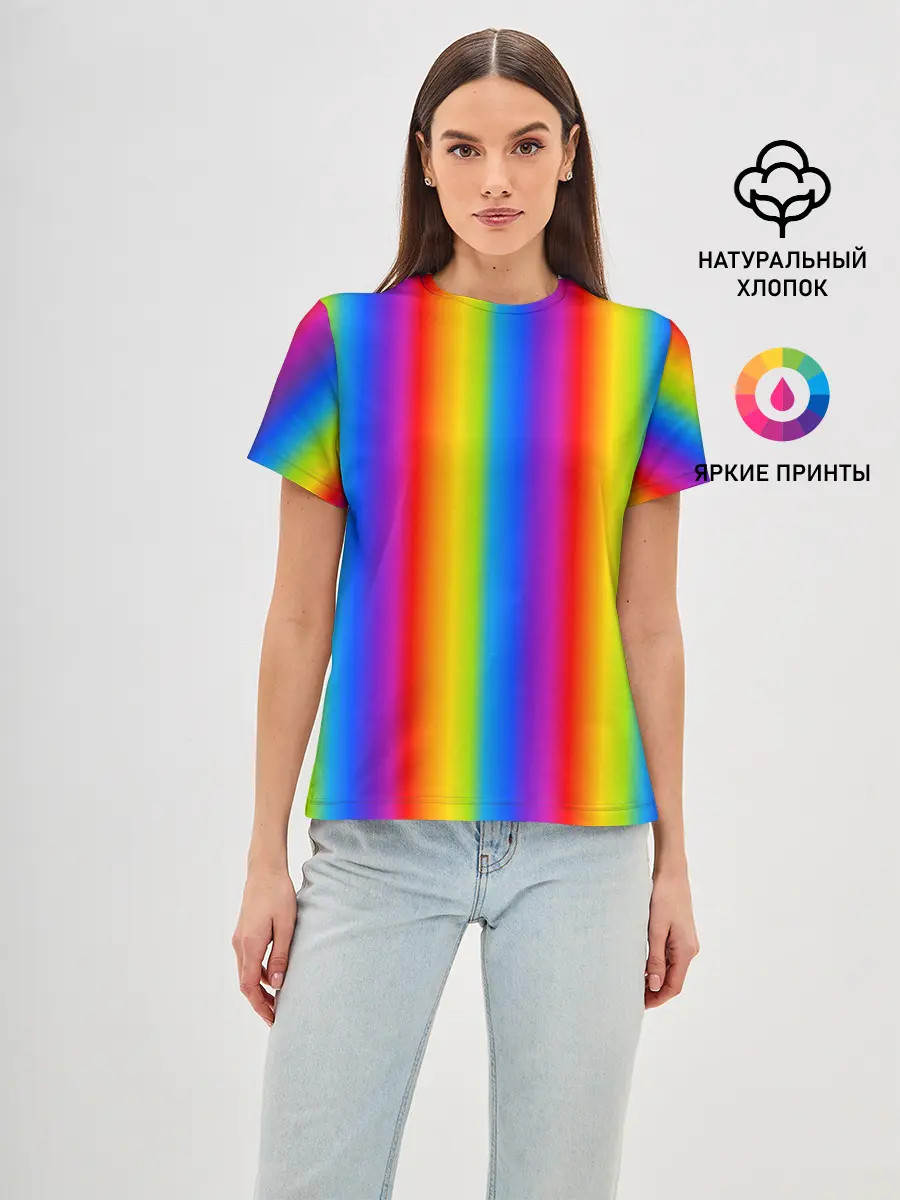 Женская базовая футболка / Color gradient