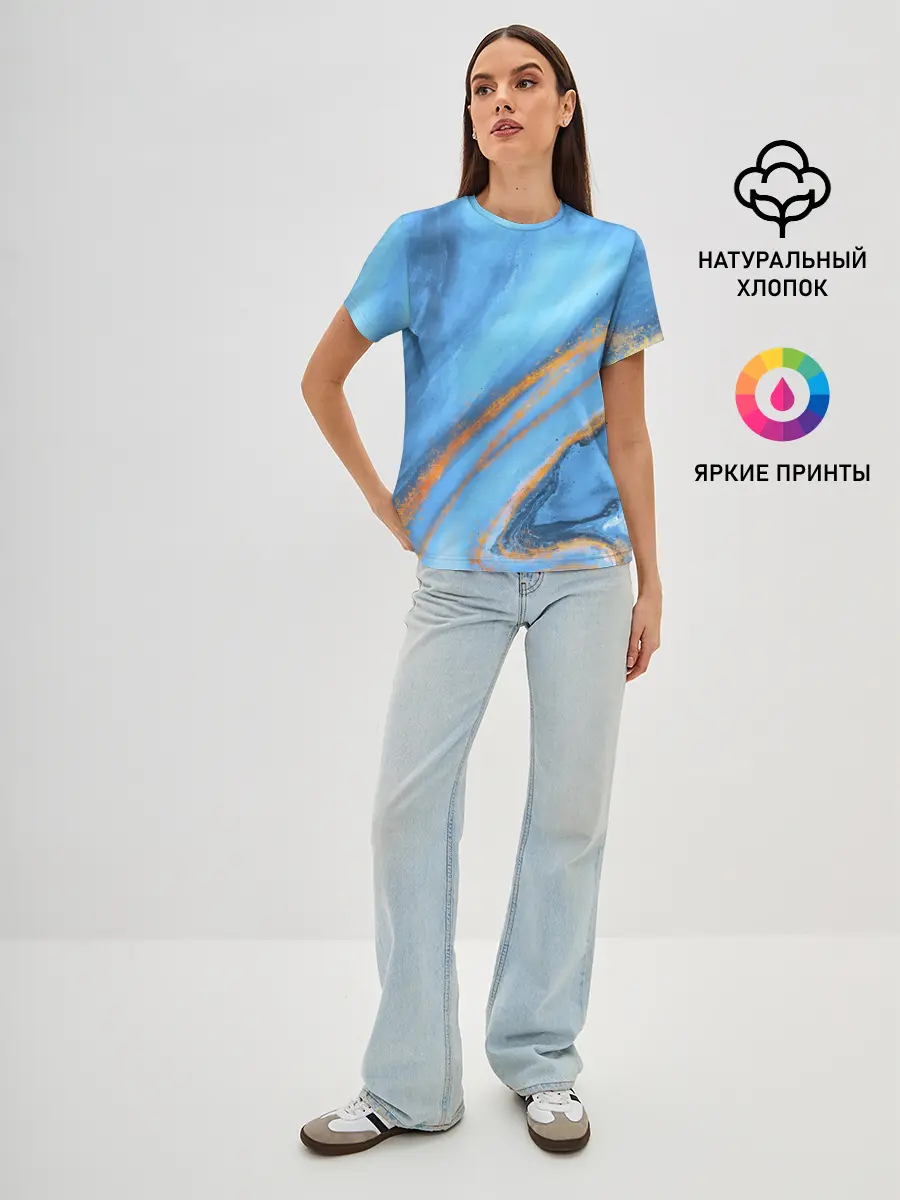 Женская базовая футболка / Краски