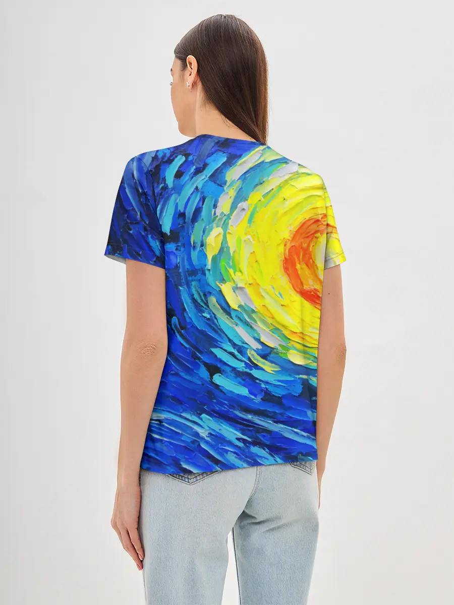 Женская базовая футболка / КРАСКИ ВАНГОГА