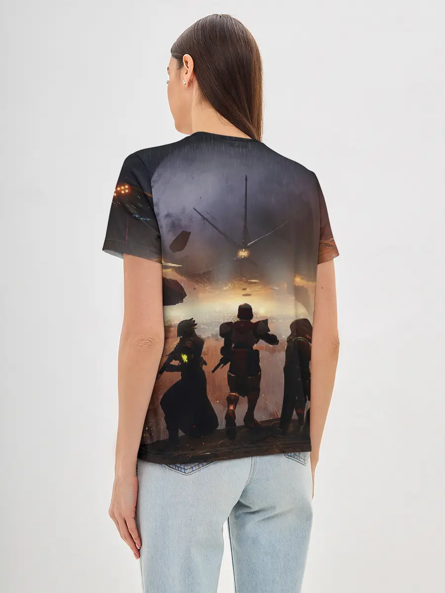 Женская базовая футболка / DESTINY 2 ВОЙНА, СТРАЖИ