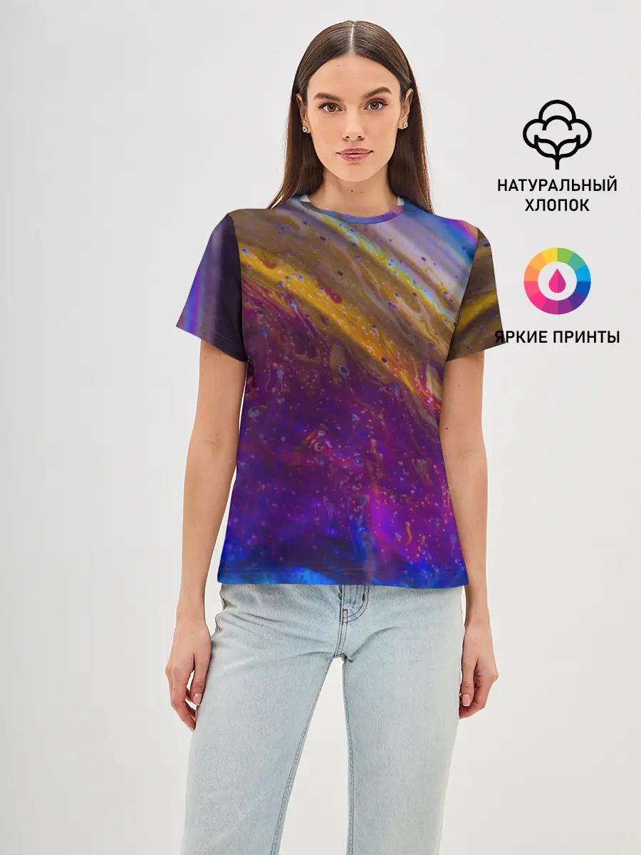 Женская базовая футболка / Краска