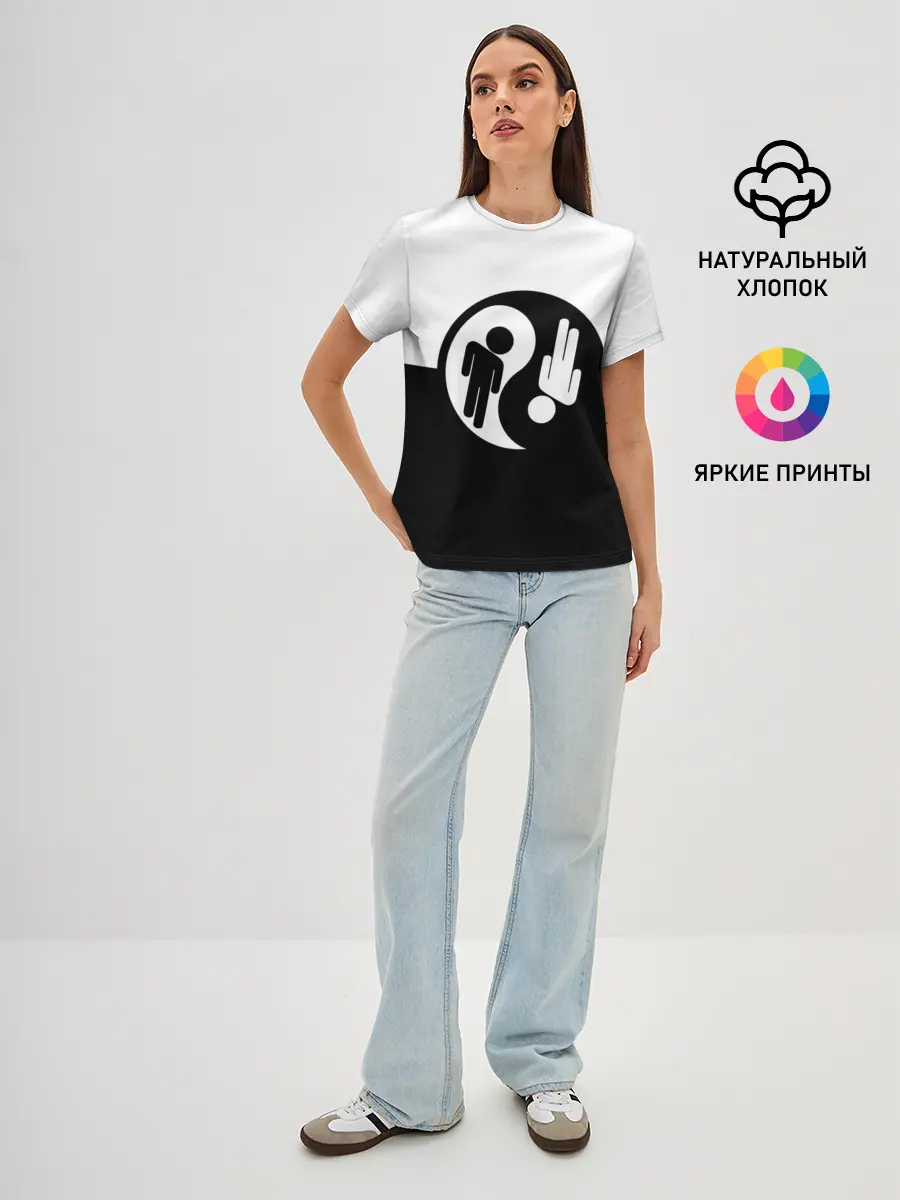 Женская базовая футболка / billie eilish