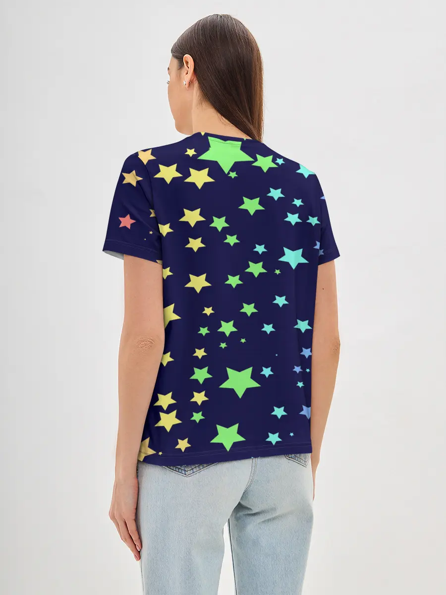 Женская базовая футболка / Звезды