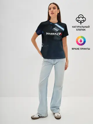 Женская базовая футболка / MASS EFFECT N7