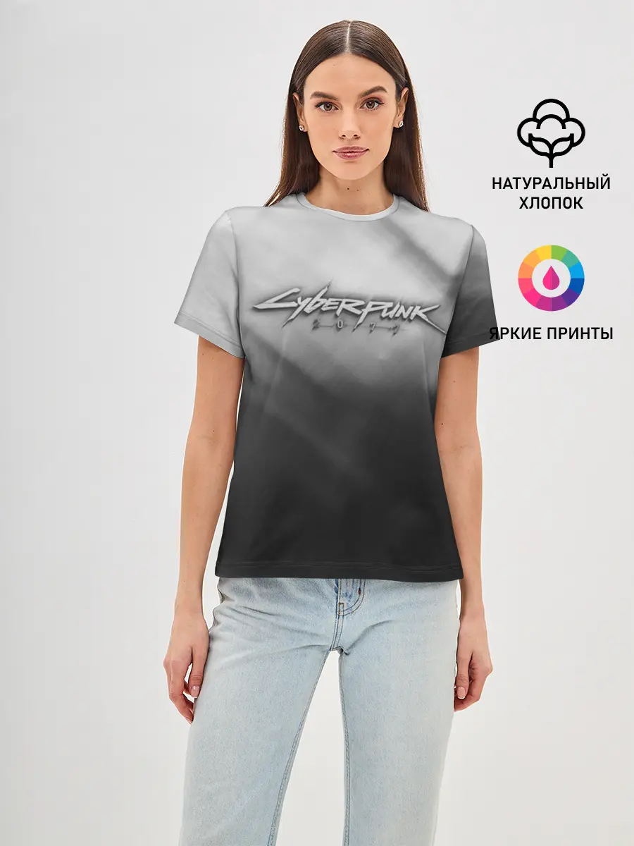 Женская базовая футболка / CYBERPUNK 2077