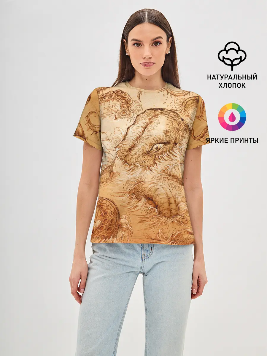 Женская базовая футболка / Кракен