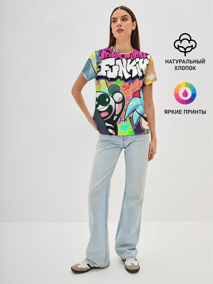 Женская базовая футболка / Friday night funkin