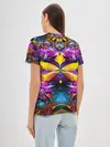 Женская базовая футболка / ФРАКТАЛЬНЫЕ ЦВЕТЫ
