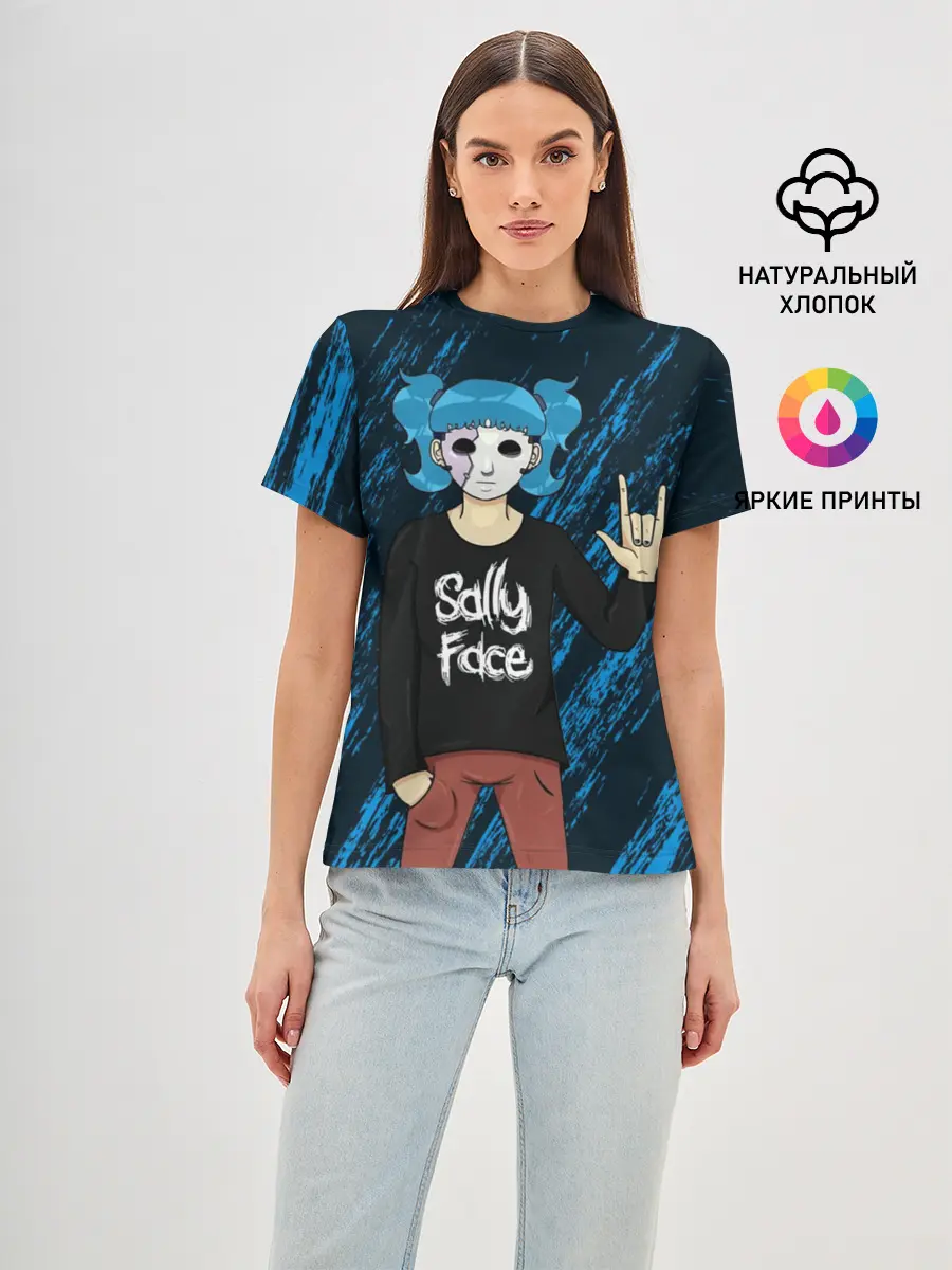 Женская базовая футболка / Sally Face по Року