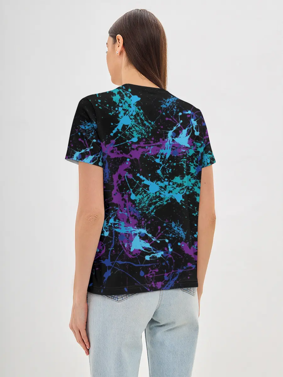Женская базовая футболка / Брызги