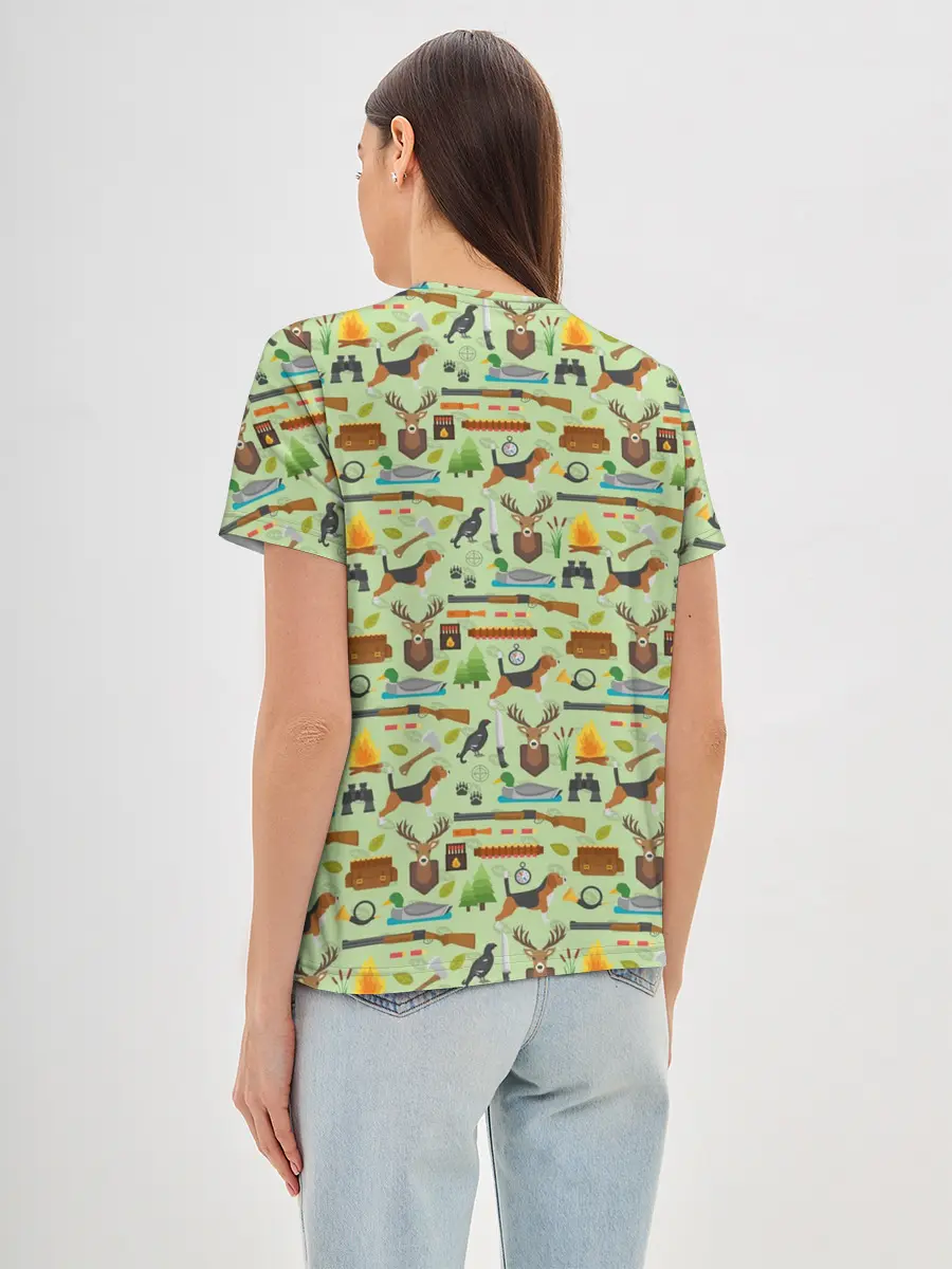 Женская базовая футболка / Охота