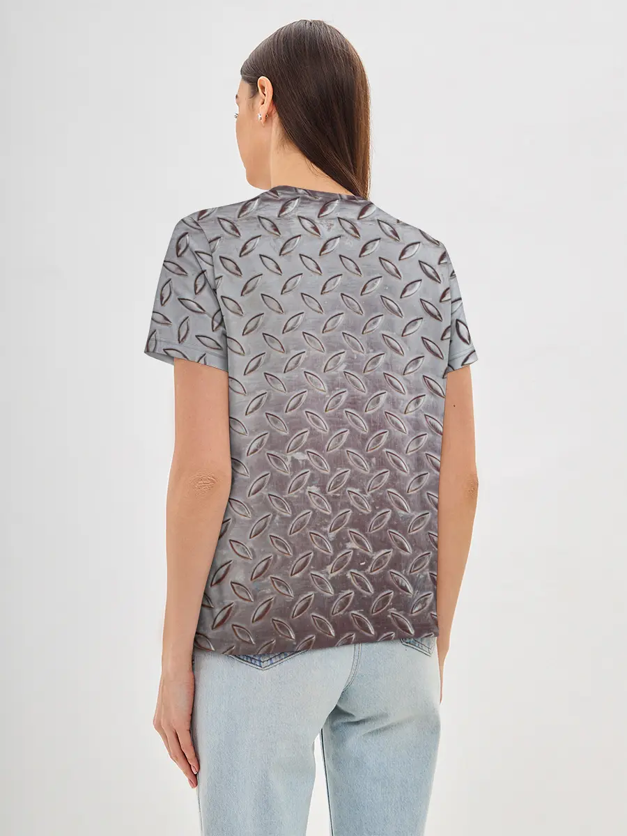 Женская базовая футболка / Стальной костюм