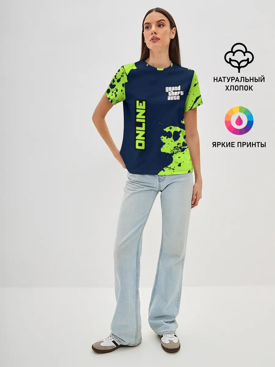 Женская базовая футболка / GTA ONLINE / ГТА ОНЛАЙН