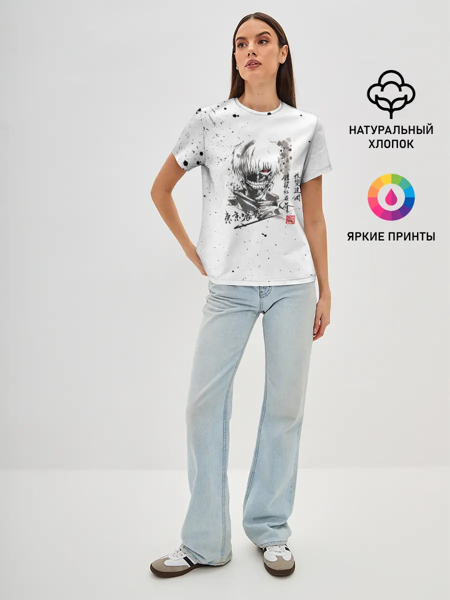 Женская базовая футболка / Токийский гуль