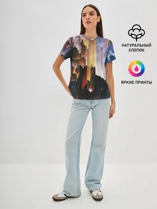 Женская базовая футболка / Space