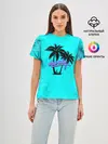 Женская базовая футболка / GTA Vice City гавайка