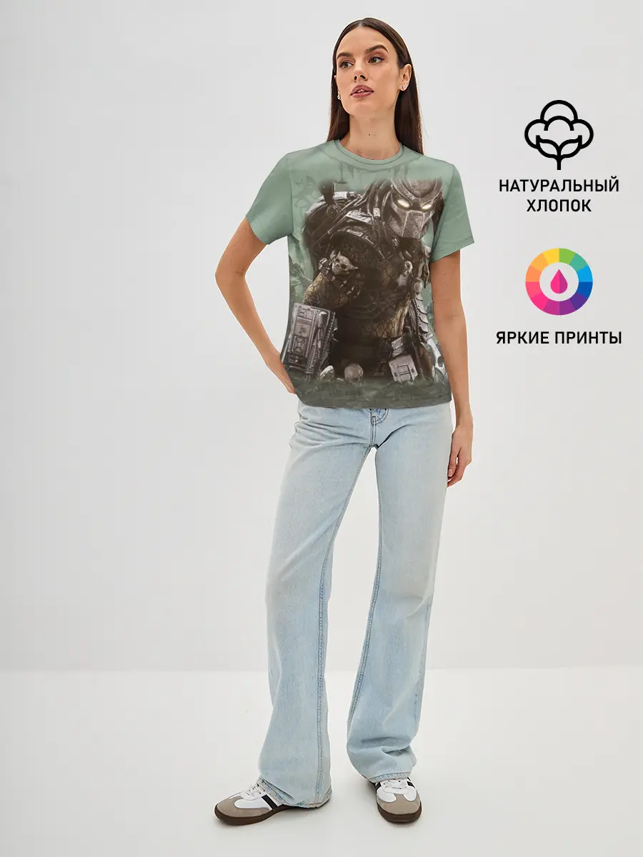 Женская базовая футболка / Хищник